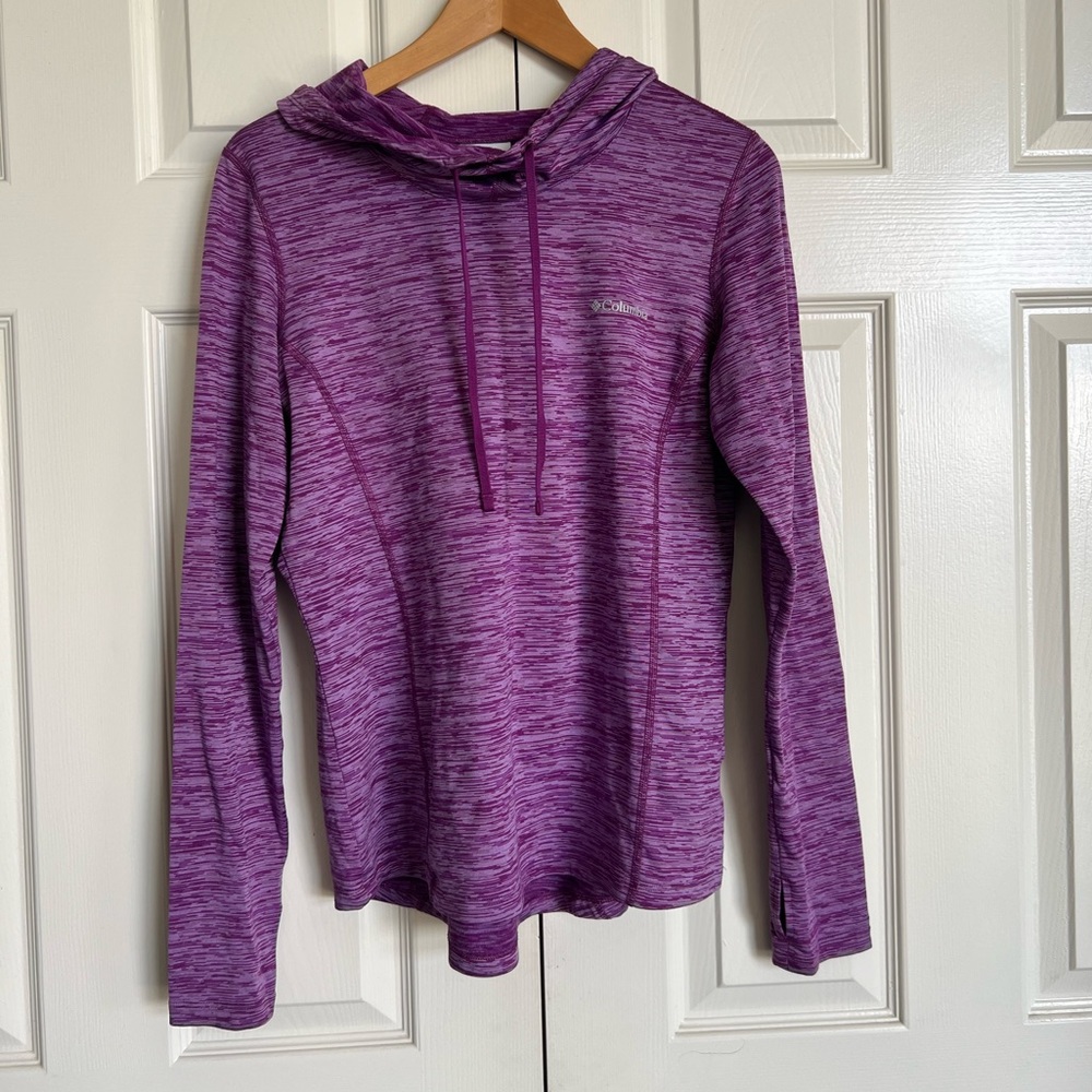 Columbia long sleeve hoodie size medium plum color